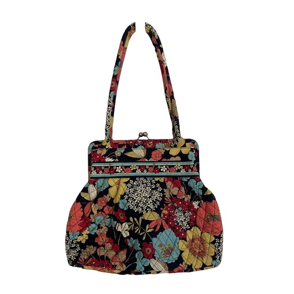Vera Bradley Happy Snails Kiss Closure Shoulder Bag Purse, Great Condition RETIR - Picture 1 of 4